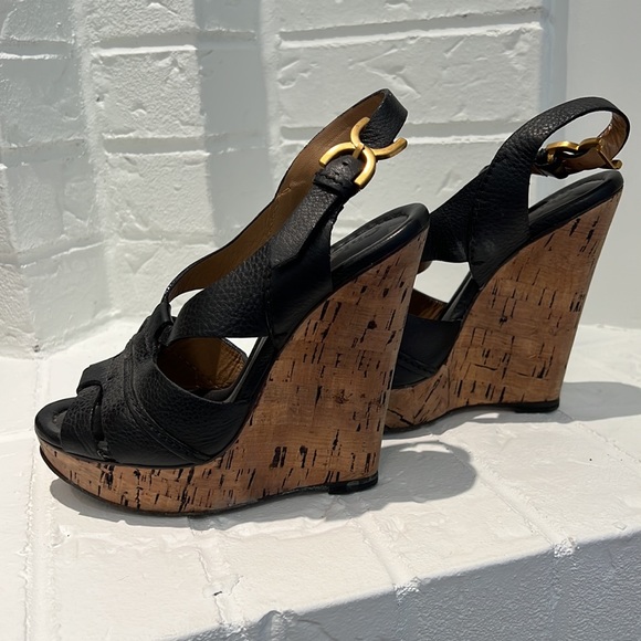 Chloé Cork Wedge Sandals - Picture 2 of 4